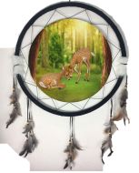 6.5" Mandala Dream Catcher Deer (6 Assort)