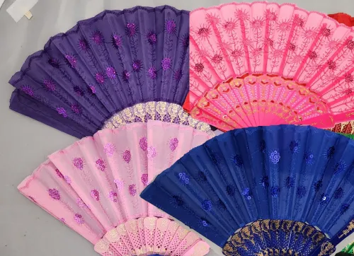 Sequin Folding Fan (dozen)