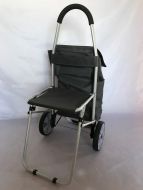 Aluminum Cart w/Seat (Black)