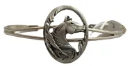 Youth-Horse Cuff Bracelet (Pewter)