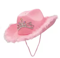 Light Up ADULT Cowgirl Hat with Feathers