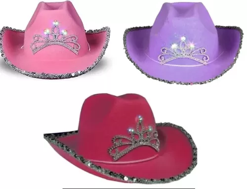 Light Up Youth Cowgirl Hat with Sequin 3 Color