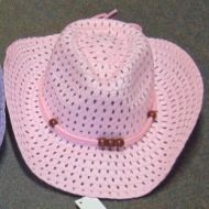 Youth Mesh Cowboy Hat Pink