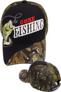 Gone Fishing Baseball Cap (Leaf)