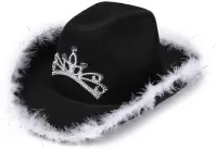 Light Up ADULT Cowgirl Hat-Black
