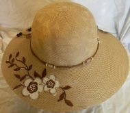 Lady Hat with Flower and Bead
