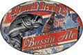 12x17 Oval Metal Sign-Bassin'Ale