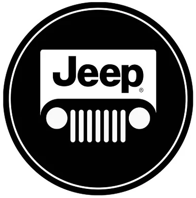 15" Dome Sign "Jeep Black"