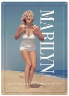 12x17 Rolled Edge Metal Sign "Marilyn Monroe Beach"