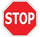 12" Octagon Metal Sign "Stop Sign"