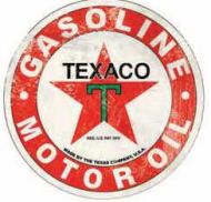 12" Round Texaco Metal Sign