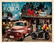 12x15 Metal Sign "Hit the Road Rt 66"