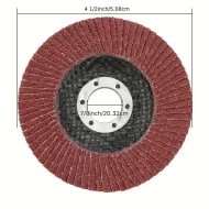 4 1/2" Red Flap Wheel (40, 60, 80 or 120 Grit)