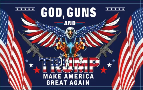 3x5 Flag: God, Guns & Trump