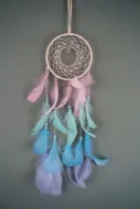 5" Pastel Dream Catcher w/ Beads