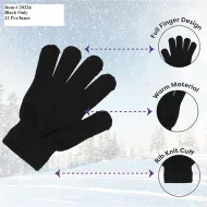 Black Stretch Gloves (dozen)