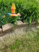 8" Hummingbird Garden Stake