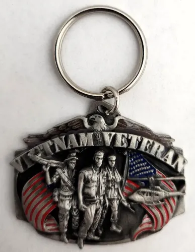 Vietnam Veteran Pewter Keychain