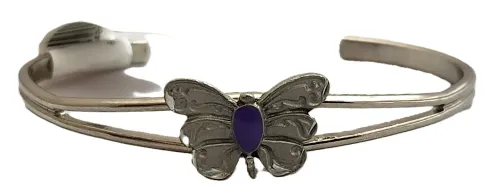 Youth-Butterfly Cuff Bracelet (Pewter)