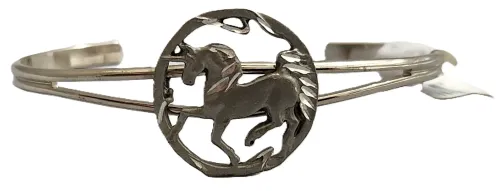 Youth-Unicorn Cuff Bracelet (Pewter)