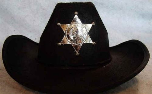 Youth Sheriff Hat Black