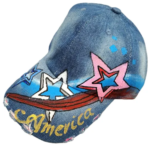 Stars Painted Baseball Cap