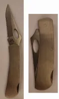 Stainless Steel Knife w/ Serrated Blade