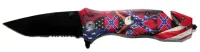 Eagle & Rebel Flag Spring Assist Knife