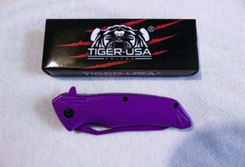 Purple Spring Assist Knife