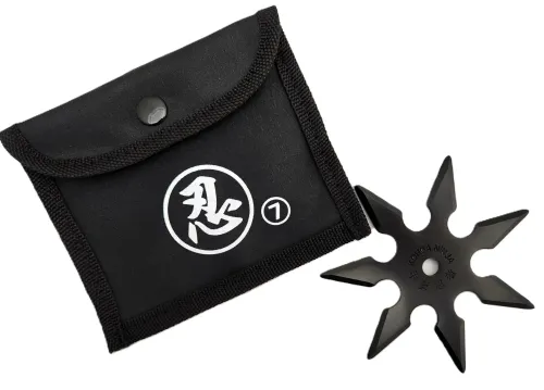 4" Seven Point Black Throwing Star
