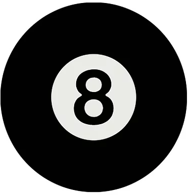 15" Dome Sign "8 Ball"
