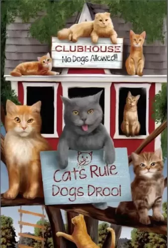 8"x12" Metal Sign "Cats Rule"