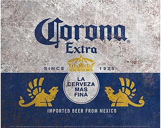 12x15 Metal Sign "Corona"