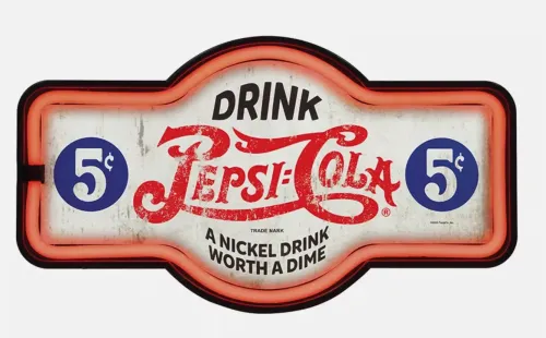 LED Neon Marquee-Pepsi-Cola Worth a Dime