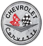 15" Dome Sign "Corvette"