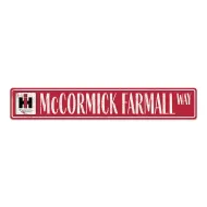 36"x6" McCormick Farmall Way Die Cut Metal Sign