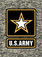 12x17 Metal Sign "Army Star"
