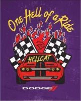 12x15 Metal Sign "Dodge Hellcat"