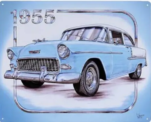 12x15 Metal Sign: 1955 BelAir