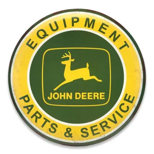 John Deere Vintage Tin Button-24"