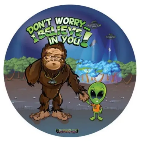 15" Dome Sign: Sasquatch/Alien