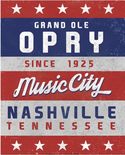 12x15 Metal Sign: Grand Ole Opry