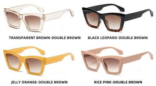 Cateye Plastic Novelty Eyewear (4 Colors)