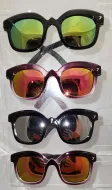 Novelty Eyewear: Black Plastic w/ Mirror Lens (4 Asst)