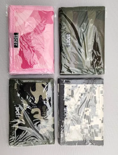 Camouflage Trifold Wallet (4 Asst Colors)