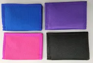 Solid Color Velcro Tri-Fold Wallet (4 colors)