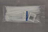 100 Count 4x200 White  Cable Tie (5/32" x 8")